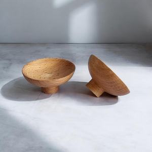 Tirador de Madera con Textura Natural, Acabado Liso, Asa de Roble, Perilla de Gabinete de Lujo Sencilla, Tirador de Dedo para Armario de Madera, Interior Moderno - Product Image 4