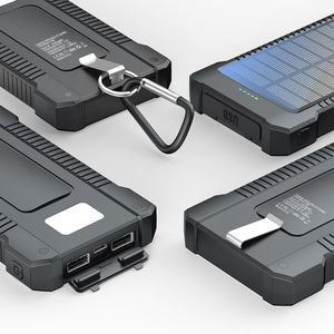 Caricabatterie portatile ad alta capacità 8000mAh a energia solare con luce integrata compatibile con ricarica solare per illuminazione iPhone - Product Image 4