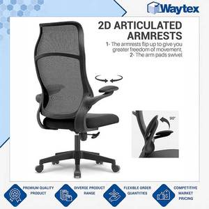 Silla de Oficina Ergonómica CORVUS de Malla con Respaldo Alto y Reposabrazos Abatibles de Calidad Excepcional a un Precio Nominal - Product Image 3