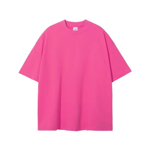 เสื้อยืดคอตตอนทรงโอเวอร์ไซส์ พิมพ์โลโก้ตามสั่ง สำหรับผู้ชาย เสื้อยืดคอกลมทรงโอเวอร์ไซส์ ขายส่ง เสื้อยืดแขนสั้นทรงโอเวอร์ไซส์ - Product Image 5