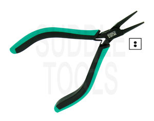 Alicates de joyería DIY negros de 115 mm, de punta microfina, de acero inoxidable, para estirar alambre de plata y oro, herramienta de joyería D - Product Image 2