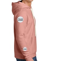 Sweat à capuche tricoté épais pour homme, 80% coton 20% fibre de bambou, non doublé, broderie GSM, vêtement streetwear d'hiver