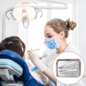 Plateaux à instruments chirurgicaux de qualité supérieure en acier, personnalisables, pour usage médical, dentaire et de laboratoire, certifiés CE - Product Image 4