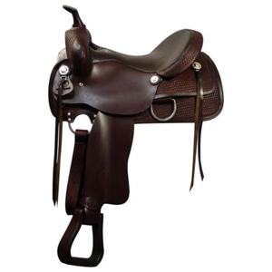 Selle de cheval en cuir véritable à prix abordable pour la course, articles équestres, accessoires pour chevaux européens, export, fabriqué en Inde - Product Image 3