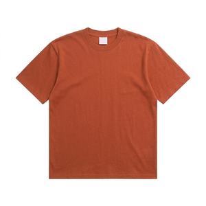 เสื้อยืดคอตตอน 100% คุณภาพพรีเมียม รุ่นวินเทจ ปี 2026 สกรีนโลโก้ได้ ทรงหลวม ไหล่ตกเล็กน้อย ไซส์ใหญ่พิเศษ สำหรับผู้ชาย - Product Image 5