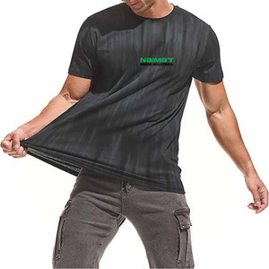 เสื้อยืดคอกลมสำหรับผู้ชายเสื้อยืดคอตตอนสีพื้นเสื้อยืดออกกำลังกายสำหรับผู้ชาย - Product Image 4