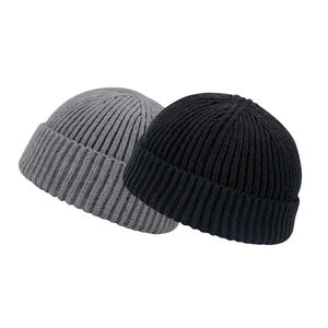 Chapeau beanie avec logo personnalisé |   Casquette tricotée d'hiver unisexe, options multicolores, usage quotidien, style streetwear, en spandex/coton - Product Image 5