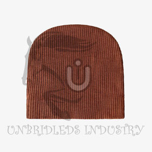 Bonnet en cuir de vachette marron clair avec broderie 3D - Style plage et affaires, unisexe, ajustement réglable - Product Image 2
