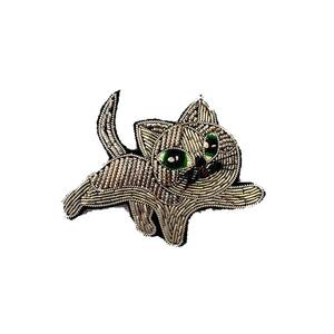 Patch brodé licorne avec perles, motif dessin animé mignon, badge en tissu à coudre, forme irrégulière pour vêtement - Product Image 5