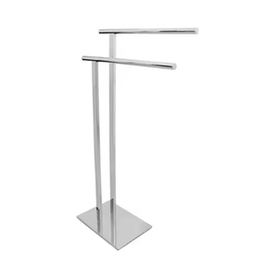 Porte-serviettes en métal haut et moderne pour salle de bain, offrant une solution pratique pour suspendre le linge et un rangement décoratif - Product Image 6