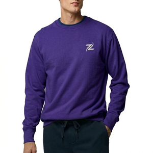 Sudadera para Hombre, Lisa, Básica, Cuello Redondo, Uso Diario, Algodón Suave, Cómoda, Duradera, Informal - Product Image 4