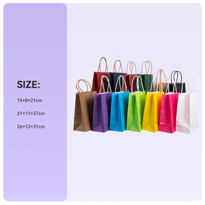 Sac de Noël en papier de luxe personnalisé avec poignée Design d'arbre festif pour emporter et faire du shopping Emballage cadeau - Product Image 5