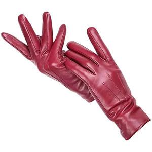 Gants en cuir de haute qualité pour femmes, gants décontractés pour écran tactile, doublure en soie douce pour l'hiver, fabriqués au Pakistan, gants chauds - Product Image 3