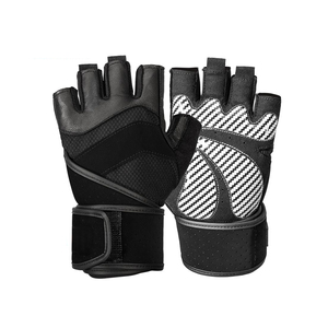 Meilleur fournisseur de gants de fitness demi-doigts en cuir pour la musculation, la gym et l'entraînement, unisexe, à enfiler, sans doigts - Product Image 4