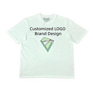 Camiseta blanca de manga corta con cuello redondo para hombre, camiseta con estampado de cisne de dibujos animados en la parte delantera - Product Image 5