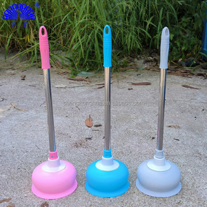 Milieuvriendelijke Toiletzuiger Met Lange Steel En Rubberen Zuignap Voor Het Reinigen Van Huishoudelijke Badkamerpijpen - Product Image 4