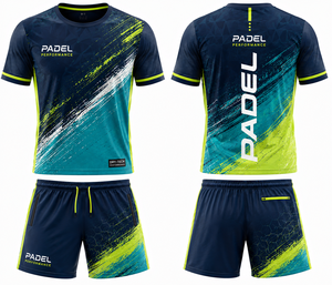 T-shirt de badminton pour homme, maillot personnalisé, vente en gros, t-shirts d'entraînement, shorts, uniforme de tennis pour homme, padel, pickleball, course à pied - Product Image 1