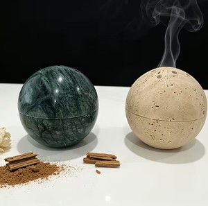 Brûleur d'encens de luxe en résine et bois de séquoia, Bakhoor Mabkhara, Oud arabe, Décoration d'intérieur, Art, Exportations Empire AEE-5256 - Product Image 3