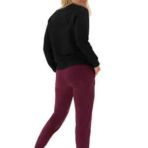 Sweat-shirt pour femme à col rond imprimé personnalisé OEM/ODM, en coton, décontracté, streetwear, pour l'extérieur, hiver, pull-over - Product Image 4