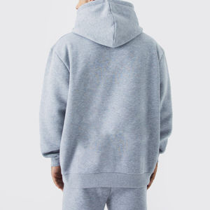 Conjunto Deportivo de Invierno Color Gris Claro para Hombre, Sudadera con Capucha y Pantalones Jogger, Ropa Deportiva Informal de Dos Piezas, Personalizable - Product Image 6