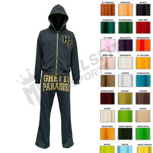 Men Custom Zipper Fashion Tracksuit Best Quality Sportswear <b>Set</b> Gym Training Jogging Running Fitness Suit - Product Image 4