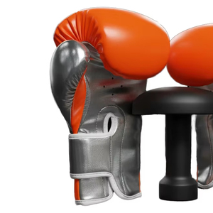 Gants de boxe de haute qualité avec rembourrage épais, vente en gros, design personnalisé, absorption des chocs, paume ventilée, fermeture à lacets, gants unisexes - Product Image 3