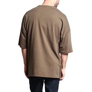 Camiseta de Hombre de Alta Calidad, 100% Algodón, Tejido de Punto, Talla Grande, Estilo Casual de Verano, Hombros Caídos, Manga Corta, Secado Rápido, Cuello Redondo - Product Image 4