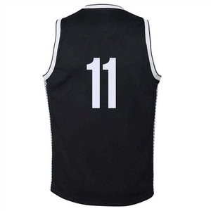 Maillot de basketball réversible pour adulte, imprimé par transfert thermique, en maille extensible de polyester, sans manches, respirant, à séchage rapide, écologique - Product Image 3