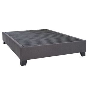 Letto Moderno Contemporaneo Queen Size in Tessuto Grigio Antracite con Base Imbottita Elegante - Product Image 4