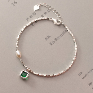 Collar de Perlas Barrocas Irregulares Francesas de Plata de Ley S925 D8484, Diseño de Nicho de Lujo Corto, Colgantes y Dijes Finos - Product Image 4