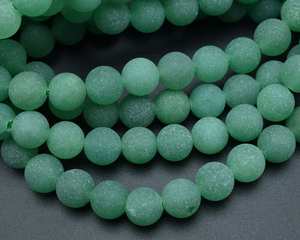 Aventurina Verde Natural, Corte Redondo Facetado, Calibrada, Piedra Preciosa Suelta Sin Tratar, Certificada, Lote al por Mayor de Cuentas para Joyería - Product Image 2