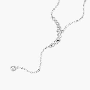 Collar Lariat con Diamante Cultivado en Laboratorio de 0.49CT, Cadena en Forma de Y de Oro de 10KT, Joyería Minimalista y Elegante, Proveedor OEM ODM Personalizado - Product Image 3