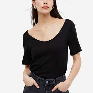 T-shirt à capuche en molleton 100 % coton respirant pour femme, couleur personnalisée, amusant, été, vente en gros, haute qualité, prix abordable - Product Image 5