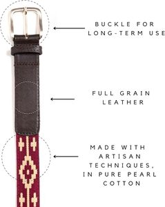 Ceinture en cuir tressée à la main avec motif, pour femme, boucle à ardillon réglable, prix de gros - Product Image 5