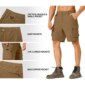 Pantalones Cortos de Senderismo para Hombre, Diseño Moderno, 92% Poliéster, 8% Elastano, Tejido de Secado Rápido, Precio Bajo, Proveedor Mayorista OEM - Product Image 3