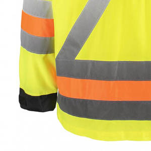 เสื้อแจ็คเก็ตนิรภัยแบบสะท้อนแสงสำหรับผู้ชาย เสื้อทำงานก่อสร้างแบบมองเห็นได้ชัดเจน เสื้อแจ็คเก็ตทำงานอุตสาหกรรมแบบมองเห็นได้ชัดเจน - Product Image 2