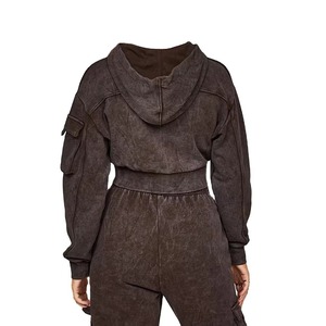 Conjunto Deportivo de Dos Piezas para Mujer, Cómodo, Casual, Color Sólido, Lavado Ácido, Ecológico, de Forro Polar, Marca Privada, Ligero, Tendencia 2026 - Product Image 6