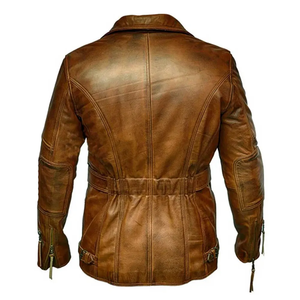 Chaqueta de cuero cómoda para mujer, transpirable, antiarrugas, impermeable, ecológica, de primera calidad y ligera. - Product Image 3