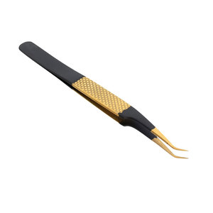 Pinces à extensions de cils de haute qualité en gros, pinces à extensions de cils plaquées or les plus vendues - Product Image 1