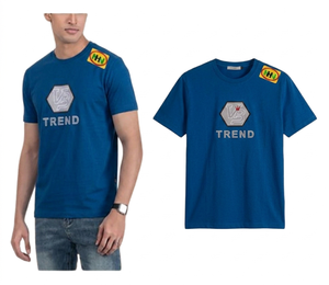 Camiseta de Hombre con Cuello Redondo y Estampado Moderno, 100% Algodón, de Fábrica en Bangladesh - Product Image 4