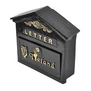 Metal Crafts Ireland Post <b>Box</b> Small Size Black Coated Home Decoration Custom Mailbox Factory Price - Product Image 2