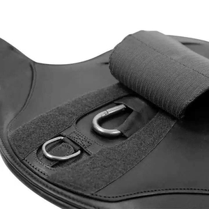 Équipement d'équitation professionnel, sangle de dressage en cuir maillé réglable et personnalisable, produits d'équipement équestre de haute qualité - Product Image 2