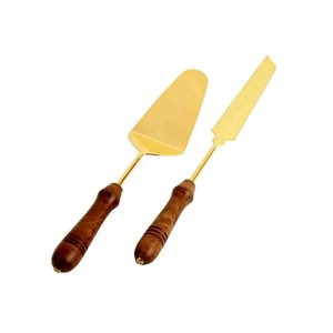 Marble Handle in Western Style <b>Cake</b> Serving Set Silver <b>Cake</b> <b>Server</b> and Slicer Rustic Handle Wedding <b>Cake</b> Cutter and <b>Server</b> - Product Image 2