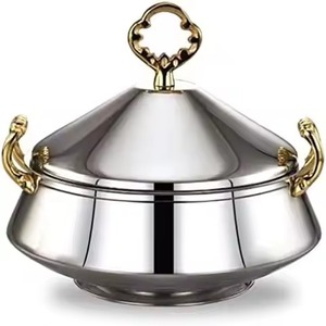 Elegante Vajilla Metálica para Hot Pot, Diseño Premium, Cazuela Aislada, Tazón para Servir - Product Image 4
