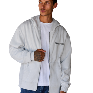 Custom Men Full Zip <b>Hoodie</b> <b>Lightweight</b> Hooded Sweatshirt With Split Kangaroo Pockets Front Back Logo Casual Apparel Manufacturer - Product Image 1