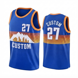 Maillot de basket-ball personnalisé pour hommes, design sublimé, numéros d'équipe, tissu en maille 100% polyester, séchage rapide, respirant, équipe personnalisée - Product Image 1