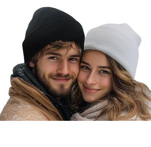 Design simple Couple Cadeau Jacquard Beanie Chapeaux Design à la mode pour une utilisation quotidienne et extérieure Doublure chaude Style tendance pour un usage quotidien - Product Image 1