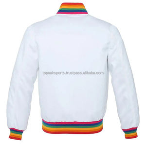 2026 OEM Más Vendido Abrigo de Invierno de Moda para Hombre, 100% Satén Blanco, Tallas Grandes, Alta Calidad, Precio Mayorista, Cortavientos, Cuello Alto - Product Image 2