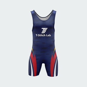 Combinaison de lutte personnalisée avec logo, maillot de sublimation extensible, séchage rapide, léger, vêtements de sport d'équipe pour hommes - Product Image 1