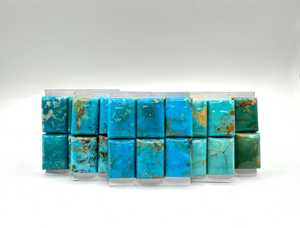 Turquesa Kingman natural de 18x25 mm, cabujón rectangular calibrado, piedra preciosa suelta para la fabricación de joyería, venta al por mayor. - Product Image 6